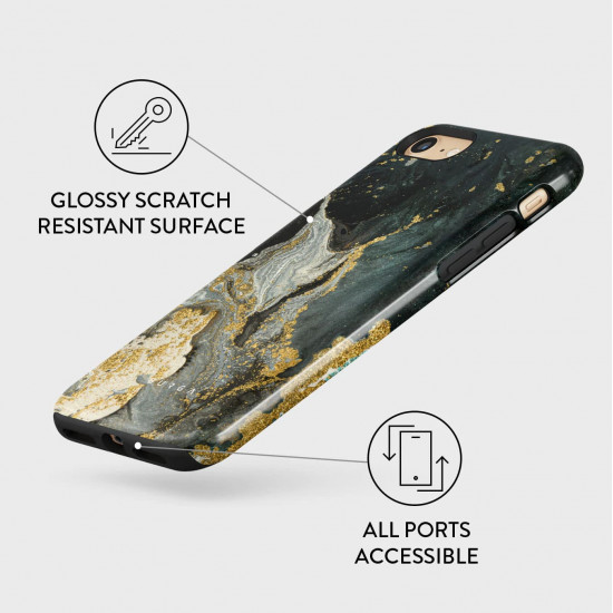 Burga iPhone SE 2022 / SE 2020 / 7 / 8 Fashion Tough Σκληρή Θήκη - Northern Lights