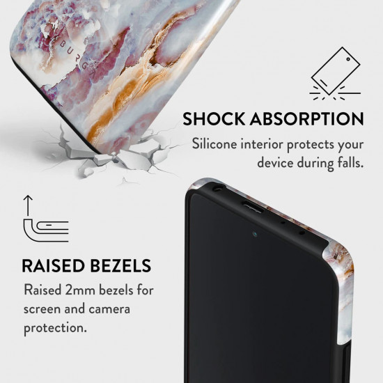 Burga Xiaomi Redmi Note 10 Pro Fashion Tough Σκληρή Θήκη - Frozen Leaves