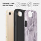 Burga iPhone SE 2022 / SE 2020 / 7 / 8 Fashion Tough Σκληρή Θήκη - Black Currant