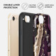 Burga iPhone SE 2022 / SE 2020 / 7 / 8 Fashion Tough Σκληρή Θήκη - Purple Skies