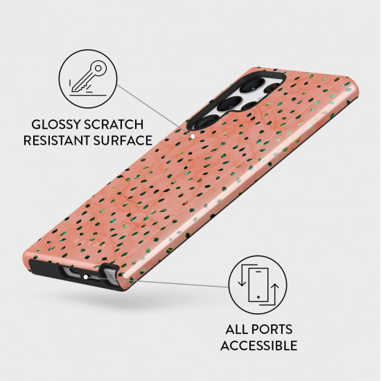 Burga Samsung Galaxy S22 Ultra Fashion Tough Σκληρή Θήκη - Watermelon Shake