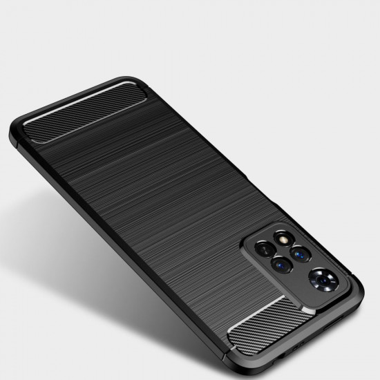 Tech-Protect Xiaomi Redmi Note 11 Pro+ 5G Θήκη Rugged Carbon TPU - Black