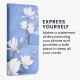 KW Samsung Galaxy A03s Θήκη Πορτοφόλι Stand - Design Magnolias - Taupe / White / Blue Grey - 56970.01