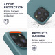 KW iPhone 13 Pro Θήκη Σιλικόνης Rubberized TPU - Arctic Blue - 55880.207