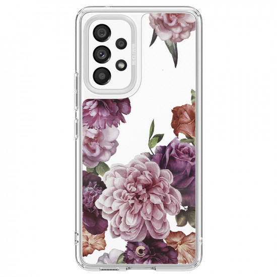 CYRILL Samsung Galaxy A53 5G Cecile Σκληρή Θήκη με Πλαίσιο Σιλικόνης - Rose Floral