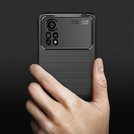 Tech-Protect Xiaomi Poco X4 Pro 5G Θήκη Rugged Carbon TPU - Black