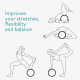 Navaris Σετ Yoga με Τροχό Pilates και Μπάλα Μασάζ Duo - Black - 55869.01.01