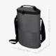 Navaris Cool Bag Ισοθερμική Τσάντα με 2 Θήκες για Μπουκάλια Κρασιού - Grey - 46163.25