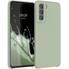 KW Samsung Galaxy S21 FE Θήκη Σιλικόνης Rubber TPU - Gray Green - 55487.172