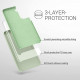 KW Samsung Galaxy S21 FE Θήκη Σιλικόνης Rubber TPU - Gray Green - 55487.172