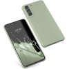 KW Samsung Galaxy S21 FE Θήκη Σιλικόνης Rubber TPU - Gray Green - 55487.172