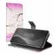 KW Samsung Galaxy A53 5G Θήκη Πορτοφόλι Stand - Design Cherry Blossom Petals - White / Dusty Pink - 58008.05