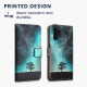KW Samsung Galaxy A13 4G Θήκη Πορτοφόλι Stand - Design Tree Meadow - Blue / Grey / Black - 58006.02
