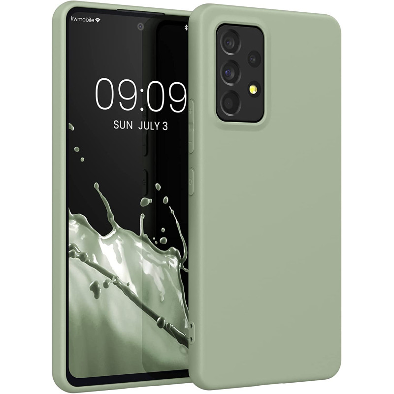 KW Samsung Galaxy A53 5G Θήκη Σιλικόνης TPU - Grey Green - 57808.172