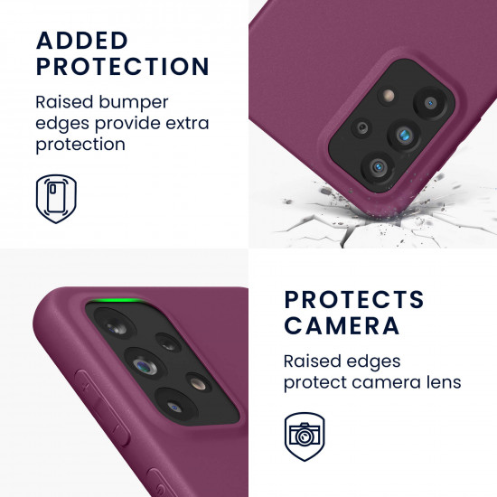 KW Samsung Galaxy A33 5G Θήκη Σιλικόνης TPU - Bordeaux Purple - 57806.187