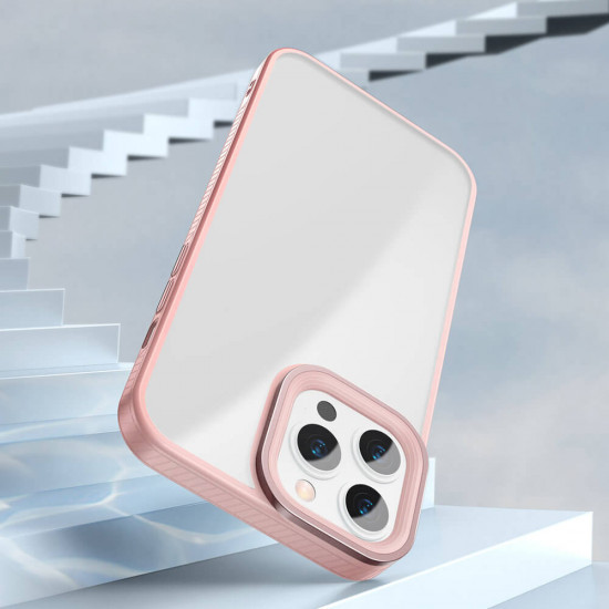 Baseus Crystal Hard Σκληρή Θήκη για iPhone 13 Pro - Pink - ARJT001004