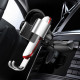 Baseus Metal Age Gravity Car Mount for CD Slot - Universal Βάση Αυτοκινήτου για την Υποδοχή του CD Player - Silver - SUYL-J0S