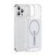 Baseus iPhone 13 Pro Magnetic Case Μαγνητική Θήκη με MagSafe και Μεταλλική Βάση - Διάφανη