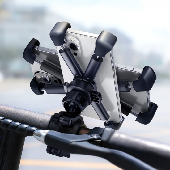 Baseus Quick To Take - Universal Βάση Κινητού για Ποδήλατο και Μοτοσυκλέτα - Black - SUQX-01