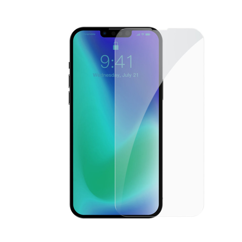 Baseus iPhone 13 Pro Max 0.3mm Full Glass Full Screen Αντιχαρακτικό Γυαλί Οθόνης - 2 Τεμάχια - Clear - SGBL020202