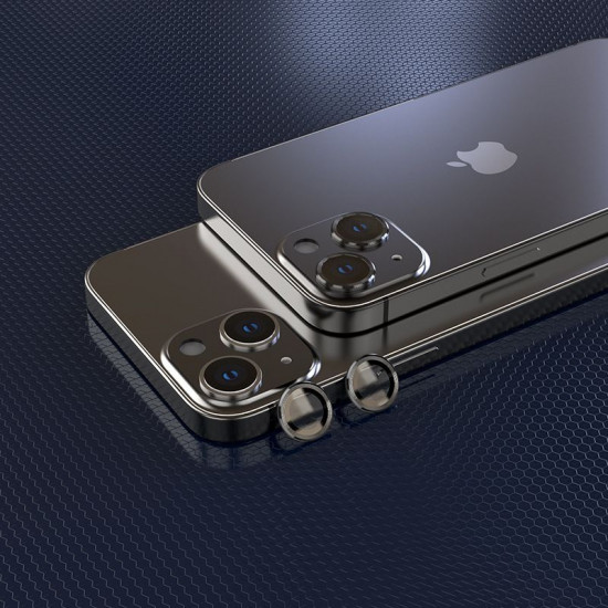 Hofi iPhone 13 / iPhone 13 mini CamRing Pro+ Αντιχαρακτικό Γυαλί για την Κάμερα - Black