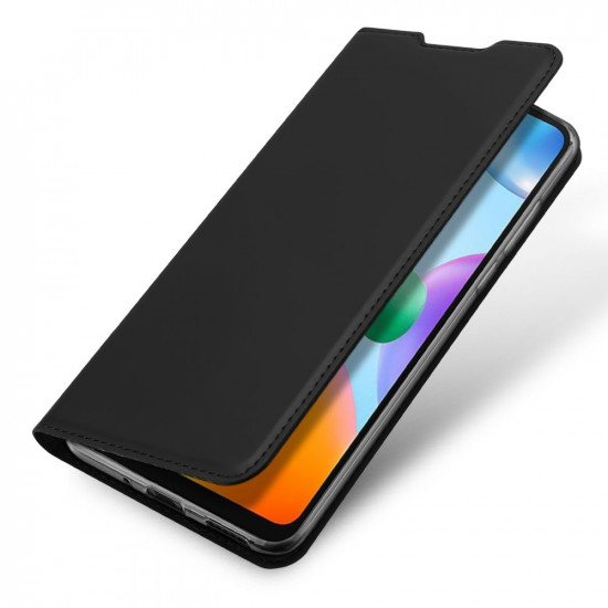 Dux Ducis Xiaomi Redmi 10C Flip Stand Case Θήκη Βιβλίο - Black