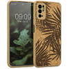KW Xiaomi Redmi Note 10 5G / Poco M3 Pro 5G Σκληρή Θήκη από Φελλό με Πλαίσιο Σιλικόνης - Design Jungle - Dark Brown / Light Brown - 57928.01