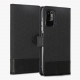 KW Xiaomi Redmi Note 10 5G / Poco M3 Pro 5G Θήκη Πορτοφόλι Stand Canvas - Anthracite / Black - 57817.01