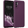 KW Xiaomi Redmi Note 10 5G / Poco M3 Pro 5G Θήκη Σιλικόνης Rubberized TPU - Bordeaux Violet - 57816.187