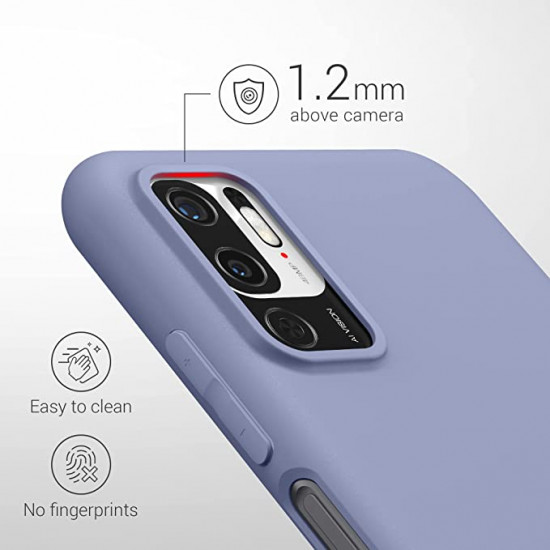 KW Xiaomi Redmi Note 10 5G Θήκη Σιλικόνης TPU - Lavender Grey - 54947.130