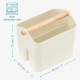 Navaris Φορητό Κουτί Αποθήκευσης με Ξύλινη Λαβή - Cream - 55650.16.1