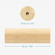 Navaris Bamboo Roller for Exercise, Pilates, Yoga, Stretching, Muscle Massage - Κύλινδρος Γυμναστικής - 30 x 10 cm - Light Brown - 57294.2