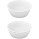 Navaris Cat Bowls - Σετ με 2 Ανταλλακτικά Κεραμικά Μπολ Φαγητού και Νερού - 300-350 ml - White - 57207.2