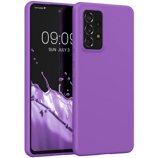KW Samsung Galaxy A53 5G Θήκη Σιλικόνης Rubberized TPU - Orchid Purple - 58051.221