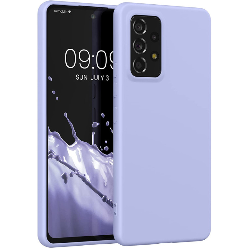 KW Samsung Galaxy A53 5G Θήκη Σιλικόνης Rubberized TPU - Lavender - 58051.108