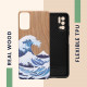KW Xiaomi Redmi Note 10 5G Θήκη από Φυσικό Ξύλο - Design The Great Wave - Blue / White / Brown- 56792.04