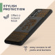 KW Xiaomi 11T / 11T Pro Θήκη από Φυσικό Ξύλο - Design Wood Elephant With Pattern - Light Brown / Black - 56795.06