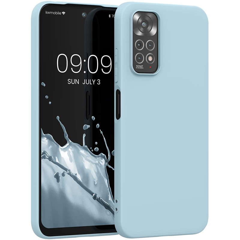 KW Xiaomi Redmi Note 11 / Redmi Note 11S Θήκη Σιλικόνης TPU - Light Blue - 57368.58