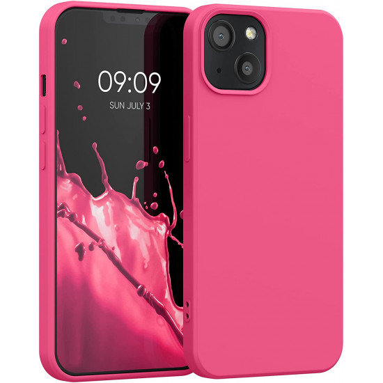 KW iPhone 13 Θήκη Σιλικόνης Rubberized TPU - Awesome Pink - 55948.47