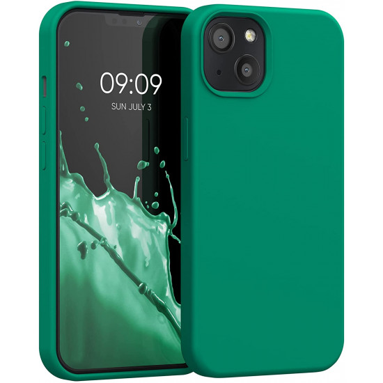 KW iPhone 13 Θήκη Σιλικόνης Rubberized TPU - Emerald Green - 55878.142