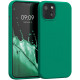 KW iPhone 13 Θήκη Σιλικόνης Rubberized TPU - Emerald Green - 55878.142