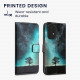 KW Samsung Galaxy A33 5G Θήκη Πορτοφόλι Stand - Design Cosmic Nature - Blue / Grey / Black - 58007.02