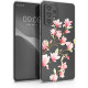 KW Samsung Galaxy A53 5G Θήκη Σιλικόνης TPU Design Magnolias - Pink / White - Διάφανη - 58384.01