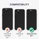 KW iPhone 13 Pro Θήκη με Επένδυση Συνθετικού Δέρματος και Υποδοχή για Κάρτα - Black - 58275.01