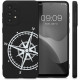 KW Samsung Galaxy A33 5G Θήκη Σιλικόνης Design Vintage Navigational Compass - Black / White - 58244.04