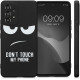 KW Samsung Galaxy A53 5G Θήκη Σιλικόνης Design Don't Touch My Phone - Black / White - 58241.02