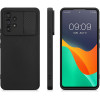 KW Samsung Galaxy A53 5G Θήκη Σιλικόνης με Κάλυμμα για την Κάμερα - Black - 58239.01