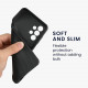 KW Samsung Galaxy A33 5G Θήκη Σιλικόνης με Κάλυμμα για την Κάμερα - Black - 58238.01