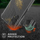 KW Samsung Galaxy A13 4G Θήκη Σιλικόνης TPU με Λουράκι Design Palm Leaves - Yellow / Grey - Διάφανη - 58232.01