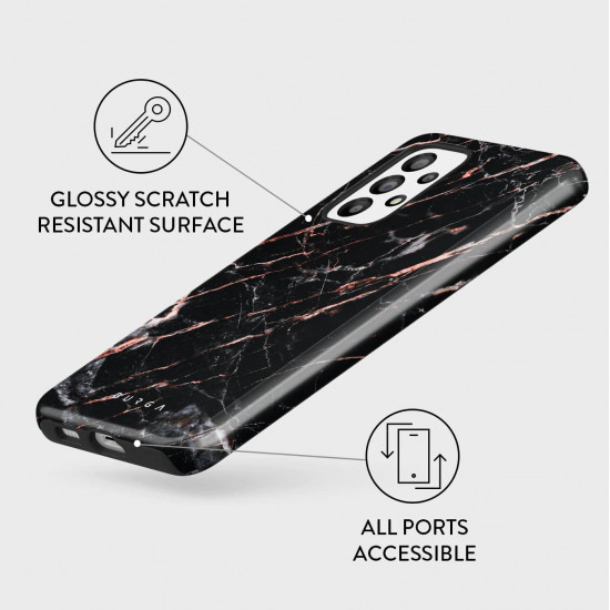 Burga Samsung Galaxy A53 5G Fashion Tough Σκληρή Θήκη - Rose Gold Marble